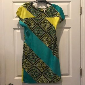 Geometric print dress